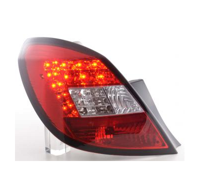 Kit de pilotos traseros LED Opel Corsa D 5-ptas.  06-10, rojo/color claro Fk automotive