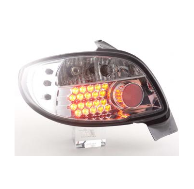 Kit De Pilotos Traseros Led Peugeot 206 3/5 Ptas. Sin Cabrio  98-05 Cromado Fk Automotive