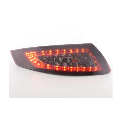 Kit De Pilotos Traseros Led Porsche 911 Modelo 997  05-09, Rojo/Negro Fk Automotive