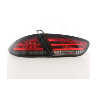 Kit De Pilotos Traseros Led Seat Leon Modelo 1p  09-, Rojo/Negro Fk Automotive