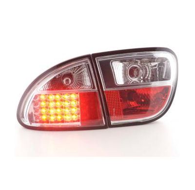 Kit De Pilotos Traseros Led Seat Leon Modelo 1m  1997-2005 Cromado Fk Automotive