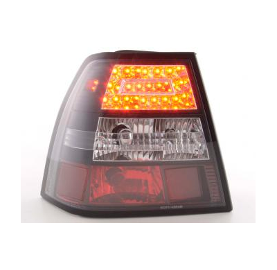 Kit De Pilotos Traseros Led Vw Bora Modelo 1j  98-03 Color Claro/Negro Fk Automotive