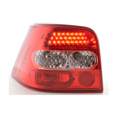 Kit De Pilotos Traseros Led Vw Golf 4 Modelo 1j  98-02 Color Claro/Rojo Fk Automotive