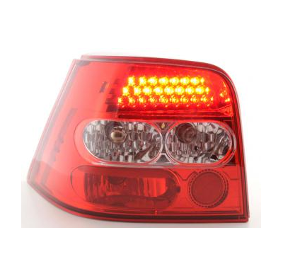 Kit De Pilotos Traseros Led Vw Golf 4 Modelo 1j  98-02 Color Claro/Rojo Fk Automotive