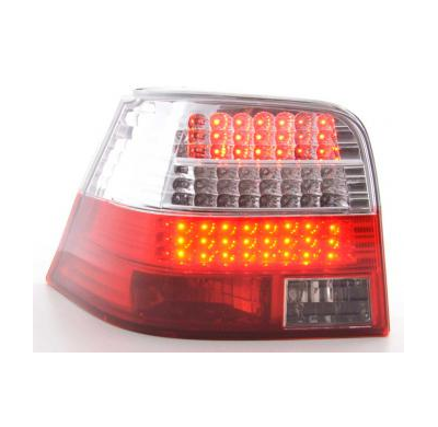 Kit De Pilotos Traseros Led Vw Golf 4 Modelo 1j  98-02 Color Claro/Rojo Fk Automotive