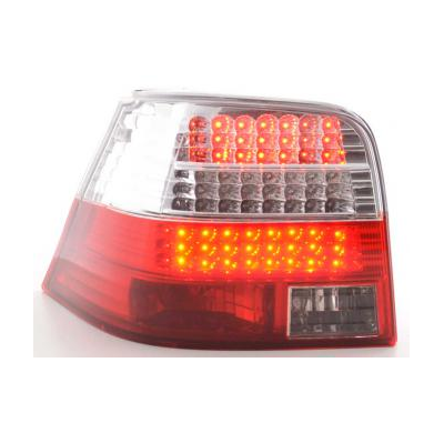 Kit De Pilotos Traseros Led Vw Golf 4 Modelo 1j  98-02 Color Claro/Rojo Fk Automotive