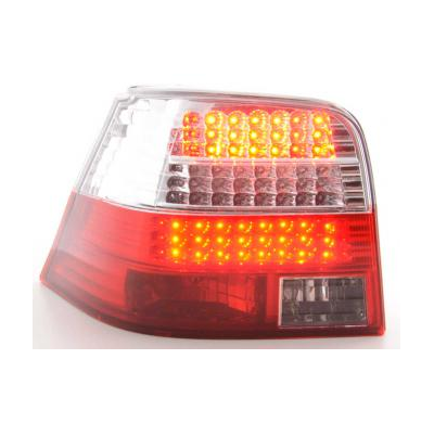Kit De Pilotos Traseros Led Vw Golf 4 Modelo 1j  98-02 Color Claro/Rojo Fk Automotive