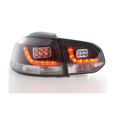Kit De Pilotos Traseros Led Vw Golf 6 Modelo 1k  08- Negro Fk Automotive