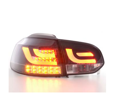 Pilotos Led Juego Vw Golf 6 Typ 1k Bj. 2008-2012 Negro Con Led Intermitente  Fk Automotive