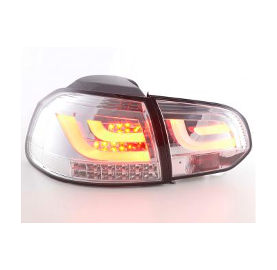 Pilotos Led Juego Vw Golf 6 Typ 1k Bj. 2008-2012 Cromado Con Led Intermitente  Fk Automotive