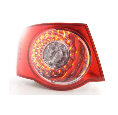 Piloto de recambio trasero izquierdo VW Jetta 5 (tipo 1KM) año 05- rojo transparente Fk automotive