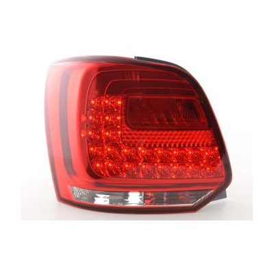 Pilotos Led Juego Vw Polo 6r Bj. Ab 2009 Trasnparente/Rojo Fk Automotive