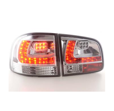 Kit De Pilotos Traseros Led Vw Touareg Modelo 7l  03-09, Cromado Fk Automotive