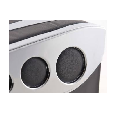 Apoyabrazos Universal Mit Staufach Farbe: Schwarz/Silber