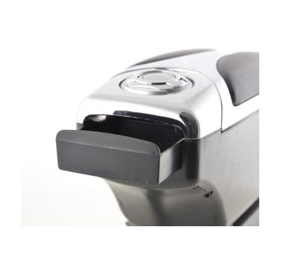 Apoyabrazos Universal Mit Staufach Schwarz/Chrom