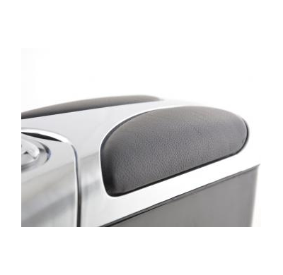 Apoyabrazos Universal Mit Staufach Schwarz/Chrom