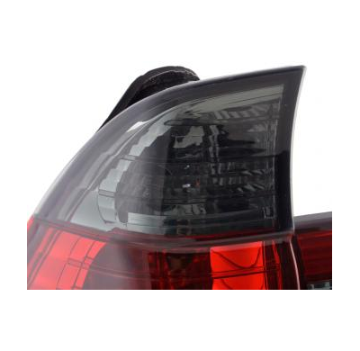 Kit De Pilotos Traseros Para Bmw X5 Modelo E53 X53  98-05 Negro Rojo Fk Automotive