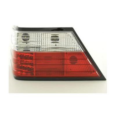 Kit De Pilotos Traseros Led Mercedes Clase E Sedan Modelo W124  85-96 Color Claro/Rojo Fk Automotive