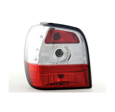 Kit De Pilotos Traseros Vw Polo Modelo 6n  95-98, Rojo/Color Claro Fk Automotive