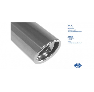 Escape FOX VW Golf VI escape final duplex - 1x90 type 17 duplex