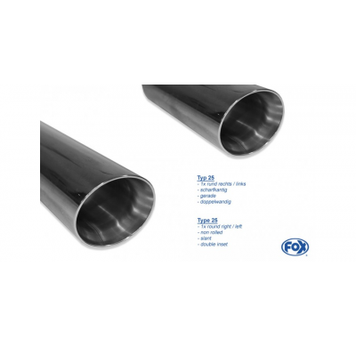 BMW F36 - 440i xDrive Grand Coupe - Paquete M - Escape trasero FOX - 1x100 tipo 25 derecha / izquierda - con válvula de escape