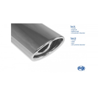 Escape FOX Renault Twingo C06 half system from catalizador salida duplex - 115x85 33 duplex