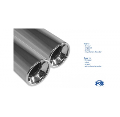 Escape FOX Alfa Romeo 147 escape final - 2x70 13