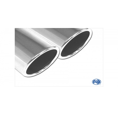 Seat Leon 5F - salida rígida del Escape trasero FOX del eje trasero derecha / izquierda - 2x80 tipo 16 derecha / izquierda