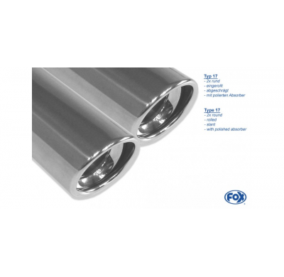 Escape FOX VW Golf VI escape final duplex - 2x76 type 17 duplex