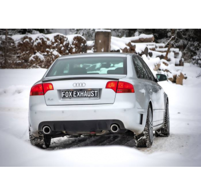 Silenciador trasero derecho/izquierdo para Audi A4 Type B7 DTM Edition - 1x100 Type 25 derecho/izquierdo Fox exhaust