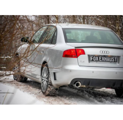Silenciador trasero derecho/izquierdo para Audi A4 Type B7 DTM Edition - 1x100 Type 25 derecho/izquierdo Fox exhaust