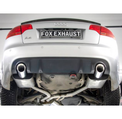 Silenciador trasero derecho/izquierdo para Audi A4 Type B7 DTM Edition - 1x100 Type 25 derecho/izquierdo Fox exhaust