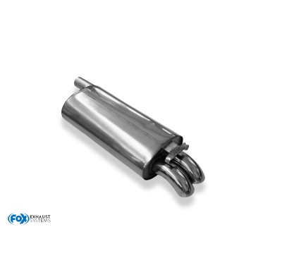 Silenciador final Audi 100 quattro Tipo C3 - 2x55 Tipo 26 Fox exhaust