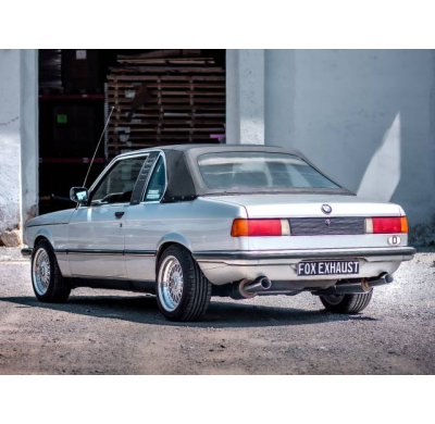 BMW E21 323i Sistema parcial compuesto por 2 unidades traseras y 1 unidad delantera Fox exhaust