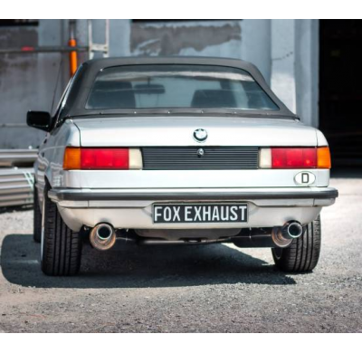 BMW E21 323i Sistema parcial compuesto por 2 unidades traseras y 1 unidad delantera Fox exhaust