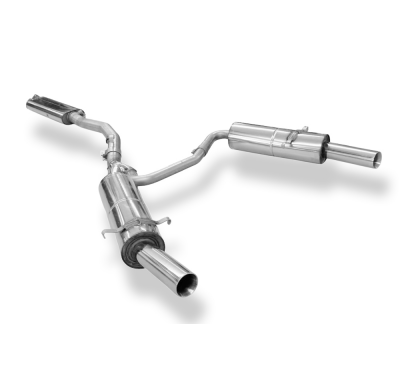 BMW E21 323i Sistema parcial compuesto por 2 unidades traseras y 1 unidad delantera Fox exhaust