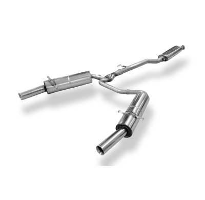 BMW E21 323i Sistema parcial compuesto por 2 unidades traseras y 1 unidad delantera Fox exhaust