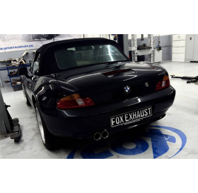 BMW Z3 Roadster y Coupé - Silenciador trasero E36 - 2x80 Tipo 24 Fox exhaust