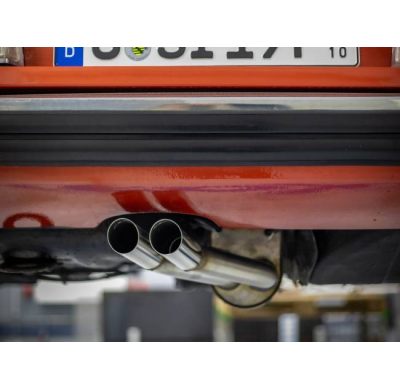 BMW Serie 6 E24 - 633 CSI final y silenciador delantero - 2x63 Tipo 14 Fox exhaust