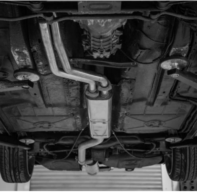 BMW Serie 6 E24 - 633 CSI final y silenciador delantero - 2x63 Tipo 14 Fox exhaust