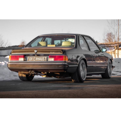 BMW Serie 6 E24 - Sistema de escape completo 635 CSI con colectores - 2x63 Tipo 14 Fox exhaust