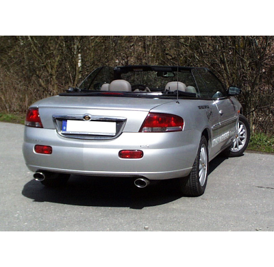 Silenciador final derecho/izq. para Chrysler Sebring Coupé y Cabrio tipo JR Fox exhaust