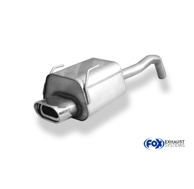 Silenciador final Fiat 500/500C - 135x80 tipo 53 Fox exhaust