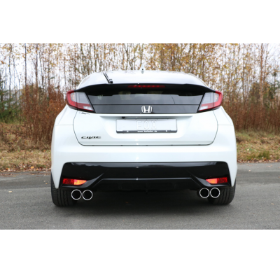 Salida transversal derecha/izquierda del silenciador final del Honda Civic IX Hatchback Fox exhaust