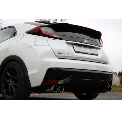 Salida transversal derecha/izquierda del silenciador final del Honda Civic IX Hatchback Fox exhaust