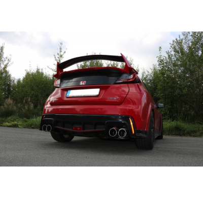 Salida final del silenciador del Honda Civic IX Type R derecha/izquierda - 2x10 Fox exhaust