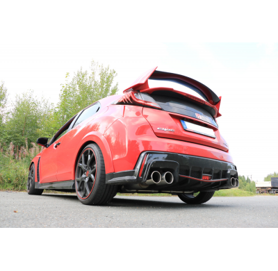 Salida final del silenciador del Honda Civic IX Type R derecha/izquierda - 2x10 Fox exhaust