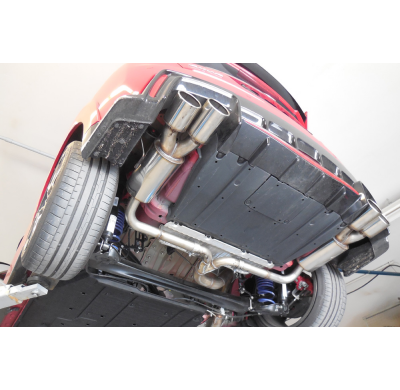Salida final del silenciador del Honda Civic IX Type R derecha/izquierda - 2x10 Fox exhaust