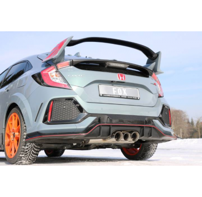 Salida del silenciador final derecha/izquierda del Honda Civic X Type R - 100-9 Fox exhaust