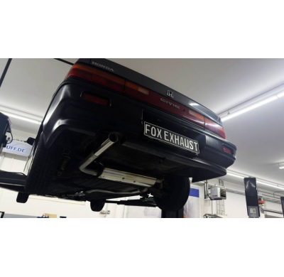 Honda Civic 4 - ED3 Silenciador trasero transversal y silenciador delantero - 1x63 Tipo 10 izquierdo Fox exhaust